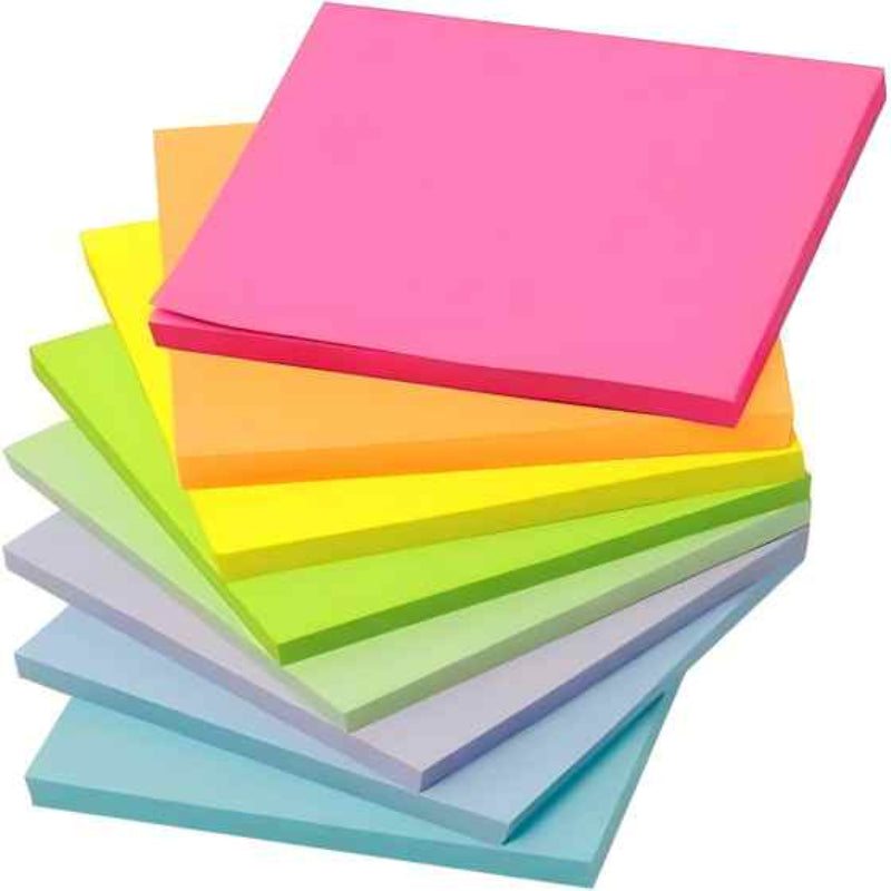 AiTodos® 800 Notas Adhesivas 76x76, Notas Adhesivas para Escribir, Fáciles de Escribir, Restickable, para Escuela, Hogar, Oficina