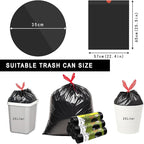 Aitodos® 60 Bolsas de Basura 35L, LxH: 57x65cm, Negro, Bolsa de Basura de Polietileno,Adecuado para Contenedores de Basura de Hasta 35L, Bolsas de Basura para Cocina y Sala de Estar