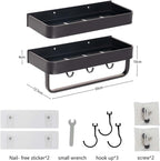 AiTodos® 2pcs Estanteria Ducha