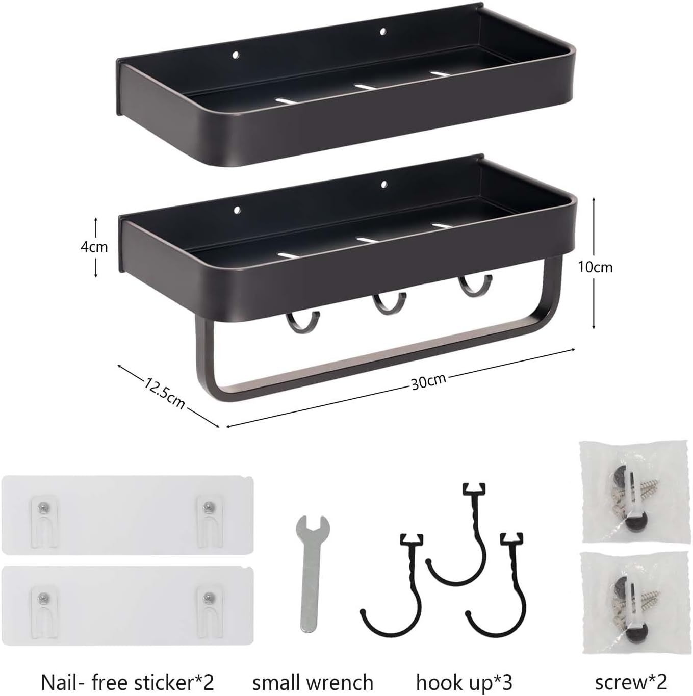 AiTodos® 2pcs Estanteria Ducha