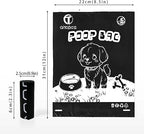 AiTodos® 600PCS Bolsas Caca Perro, Negro - Bolsas Excrementos Perros - Adecuado Salir de Casa, 31 * 22CM, Polietileno-Material, Portátil (40 Rollos, 15 por Rollo) -Poop Bags