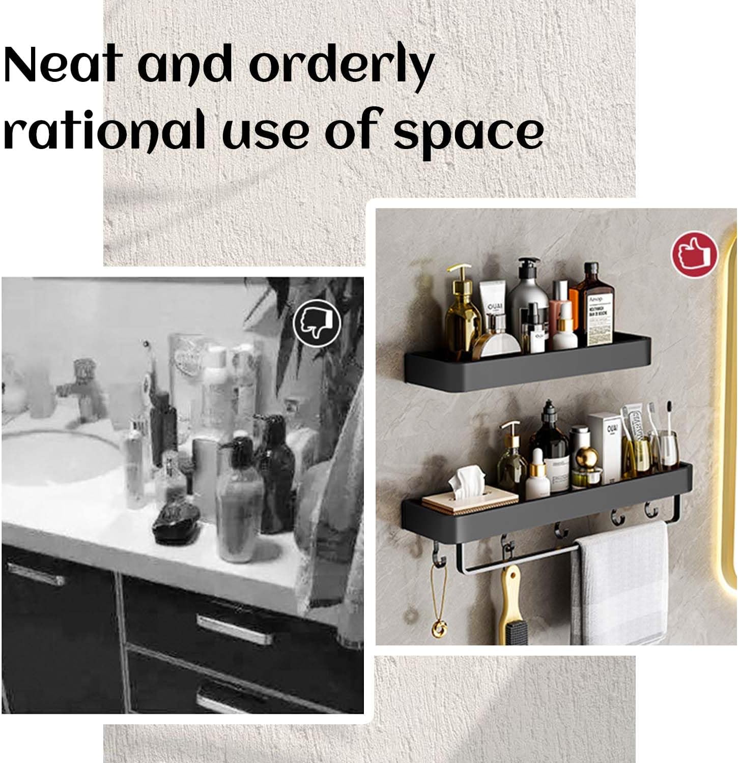 AiTodos® 2pcs Estanteria Ducha